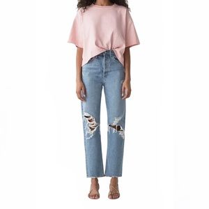 NWOT AGOLDE  90'S MID RISE LOOSE FIT IN FALL OUT